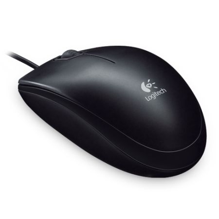 Logitech B100 Wired USB Optical Mouse Ambidextrous - Tech Syndicate