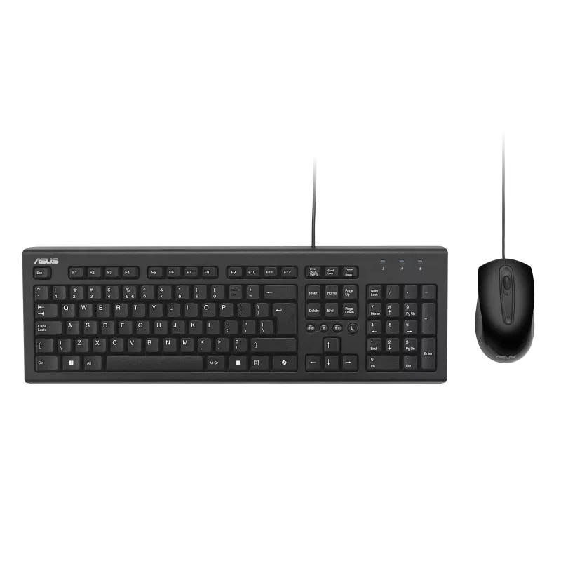 Asus U2000 USB Wired Keyboard and 1000 DPI Mouse Set