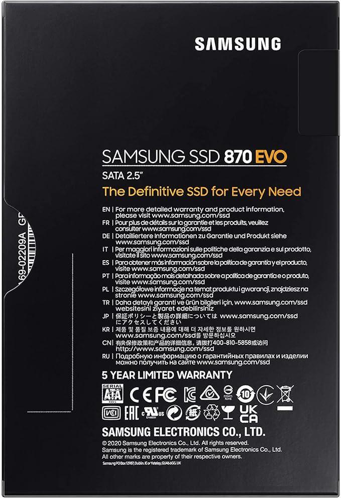 Samsung 870 EVO SSD 2.5" SATA3 with speeds of 560/530 MBs - Tech Syndicate