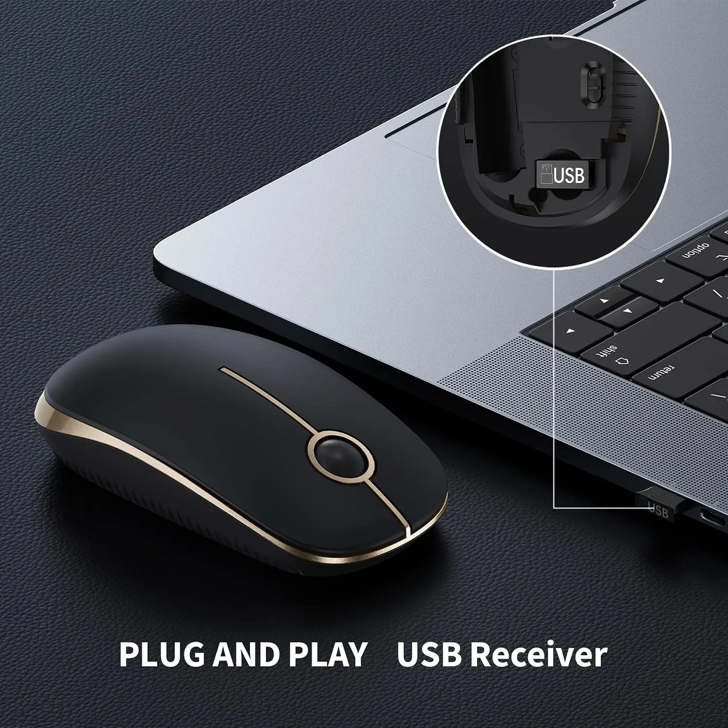 Seenda Silent Wireless Mouse with 1600 DPI Precision - Tech Syndicate