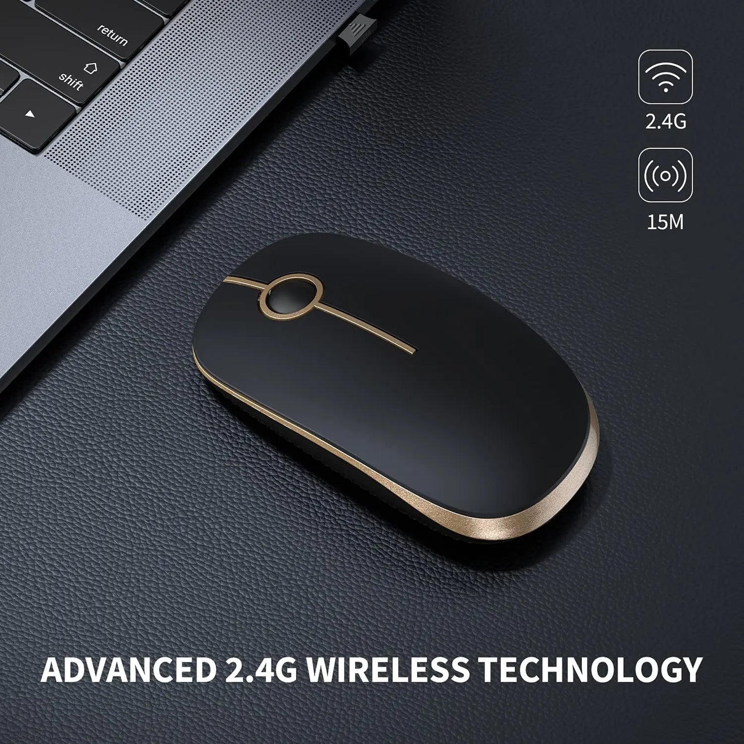 Seenda Silent Wireless Mouse with 1600 DPI Precision - Tech Syndicate