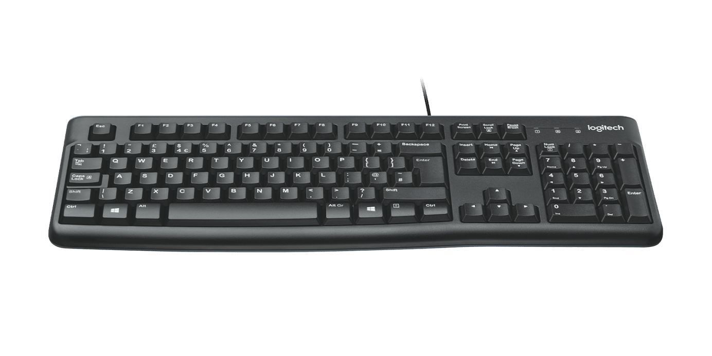 Logitech K120 USB Low Profile Wired Keyboard - Tech Syndicate