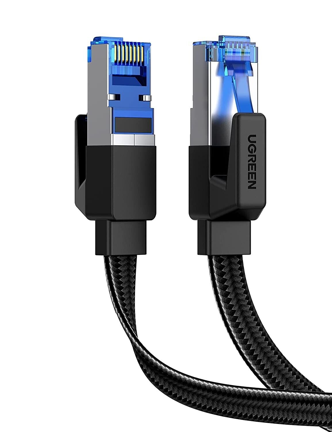 UGREEN CAT8 RJ45 Braided Flat Ethernet Cable - 1 Metre - Tech Syndicate