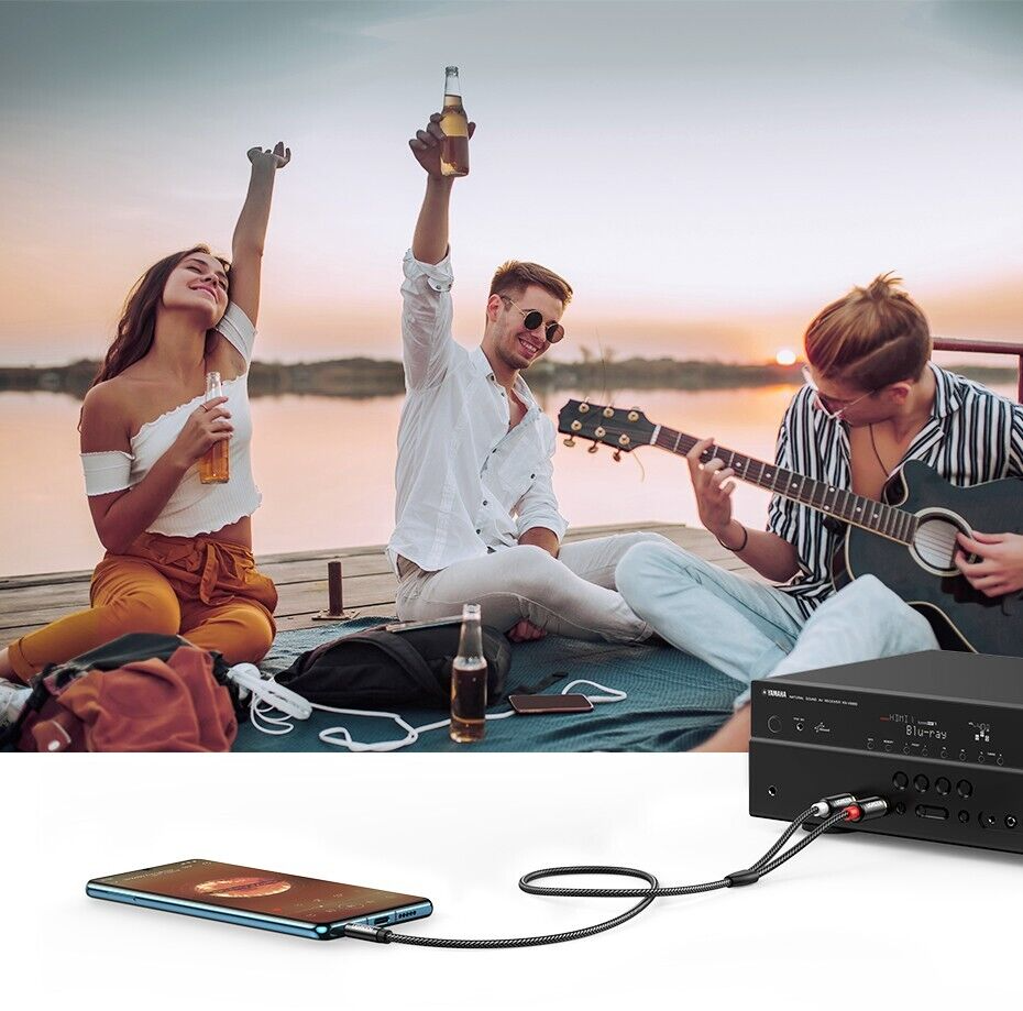 Ugreen 3.5mm to 2RCA HiFi Stereo Y Split Adapter - Tech Syndicate