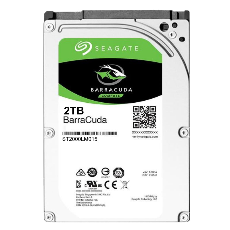 Seagate 2.5" BarraCuda Hard Drive 5400RPM 7mm with up to 2TB - Tech Syndicate 