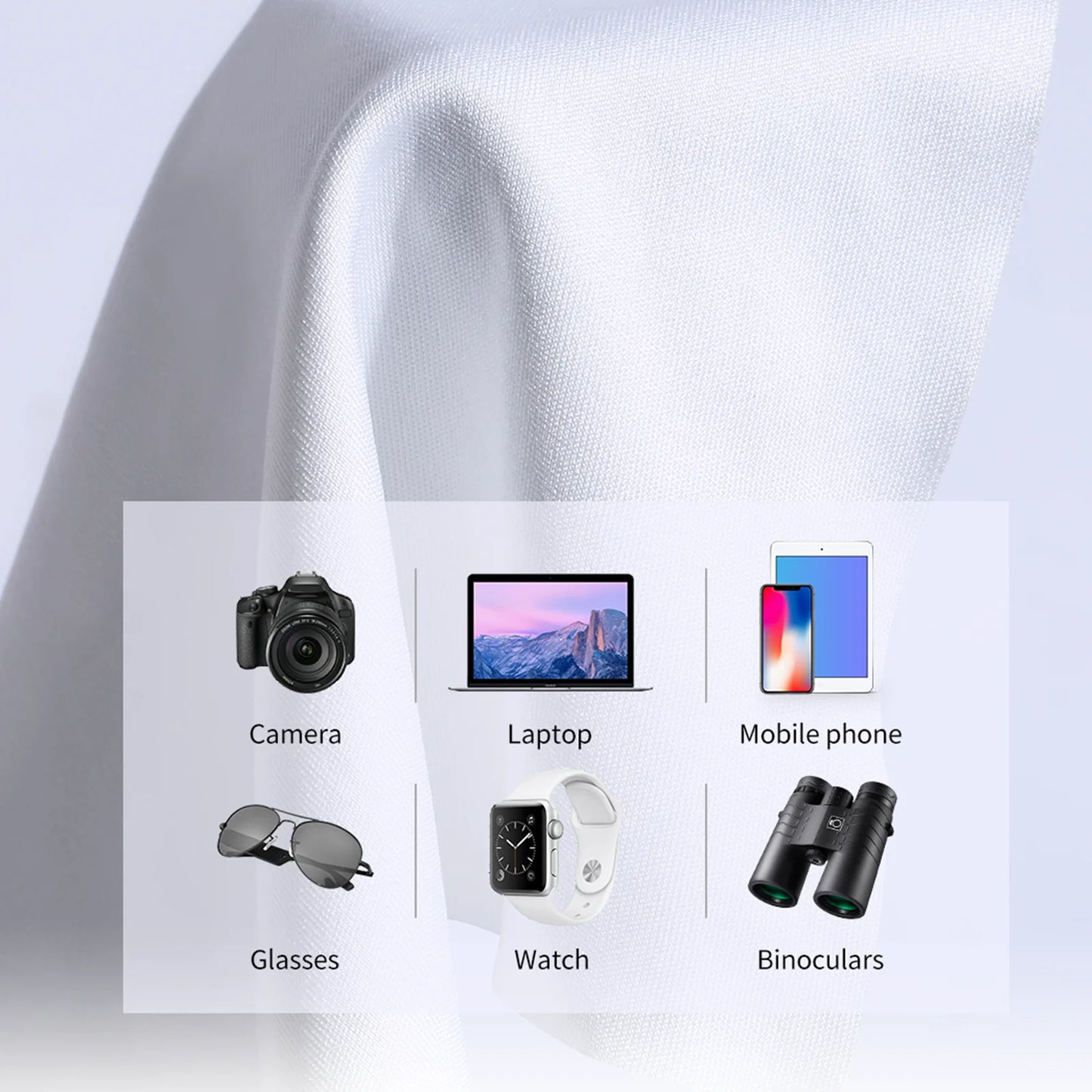 K&F Concept 5 Pack Individually Vacuum Wrapped Microfiber Cleaning Cloths - Tech Syndicate 