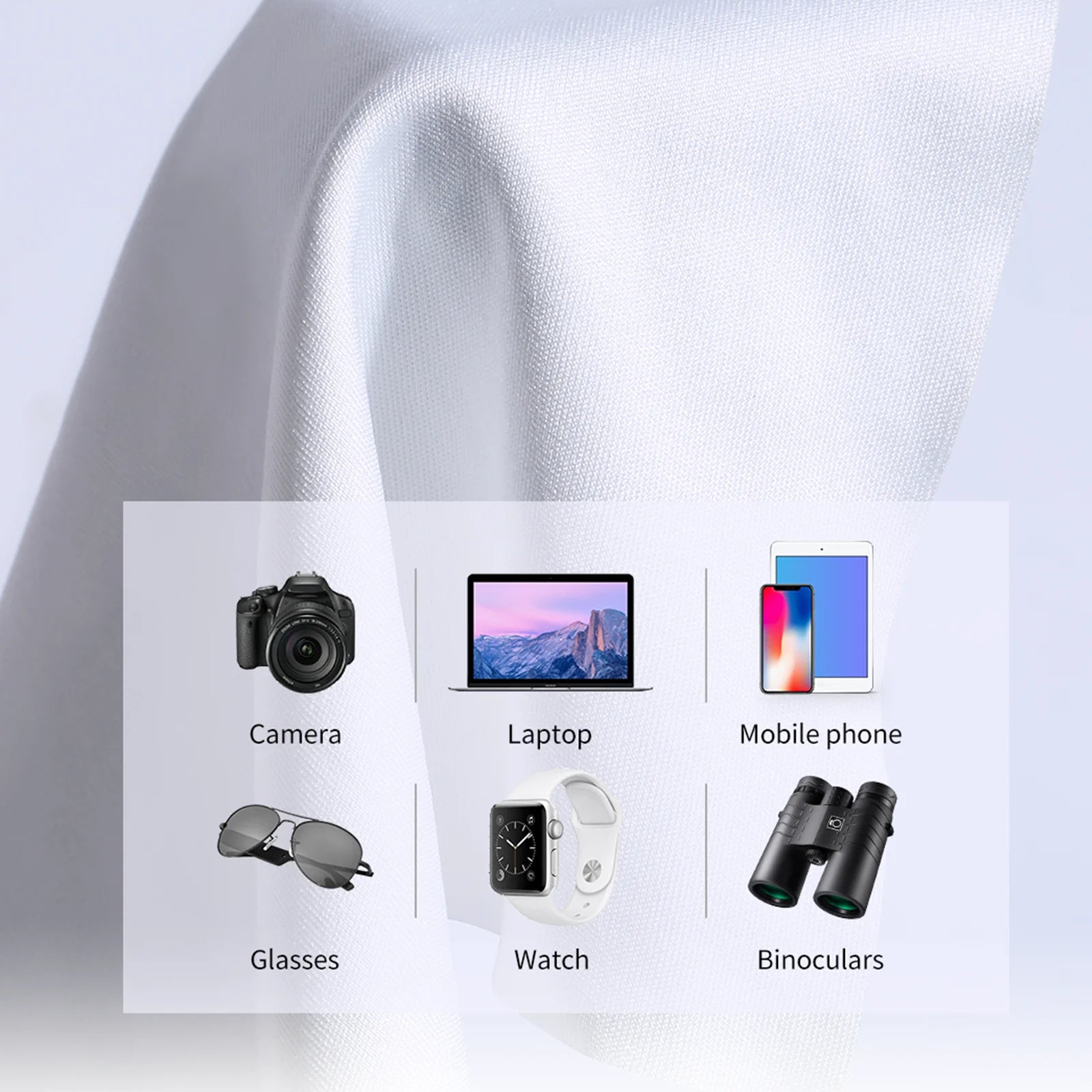 K&F Concept 5 Pack Individually Vacuum Wrapped Microfiber Cleaning Cloths - Tech Syndicate 