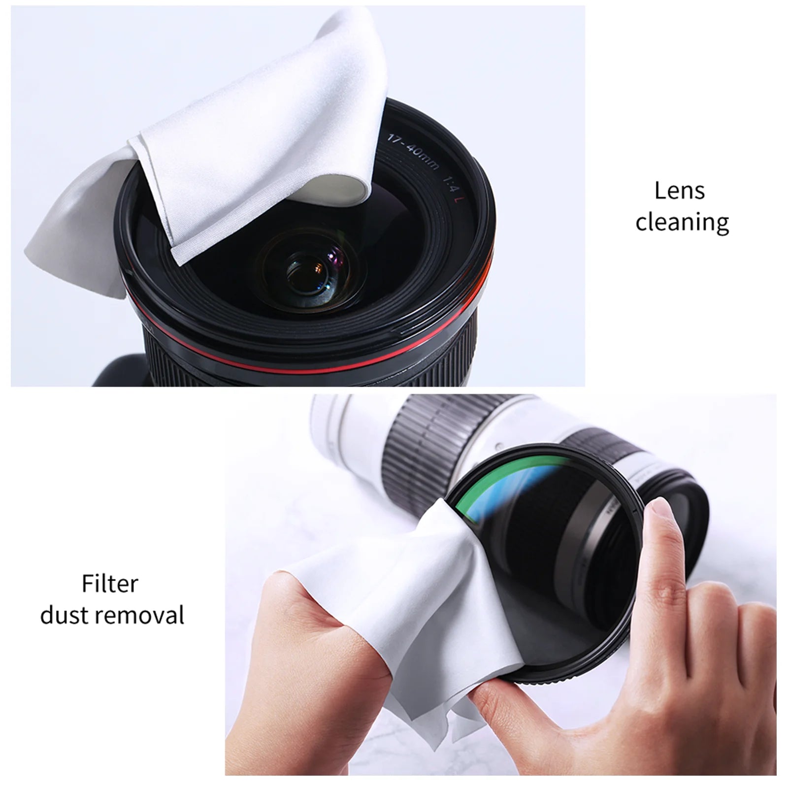 K&F Concept 5 Pack Individually Vacuum Wrapped Microfiber Cleaning Cloths - Tech Syndicate 