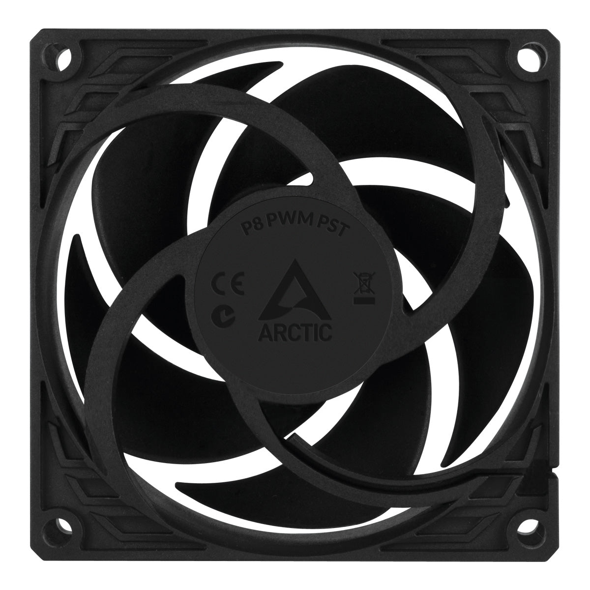 Arctic P8 8cm Pressure Optimised PWM PST Case Fan w Cable Splitter & Fluid Dynamic 200-3000 RPM