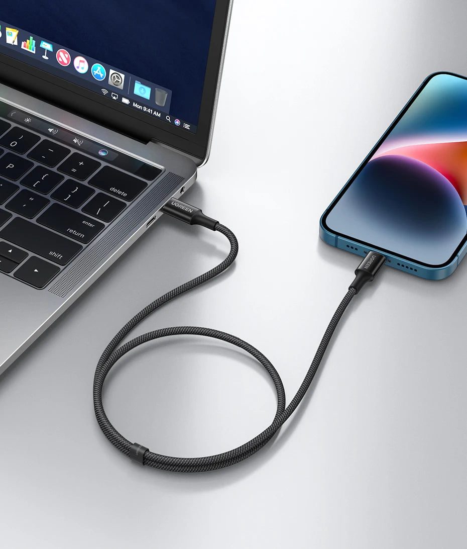 UGREEN MFi-Certified charging USB C to Lightning Cable for iPhone & iPad - Tech Syndicate 