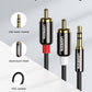 Ugreen 3.5mm to 2RCA HiFi Stereo Y Split Adapter with Copper Shell up to 3 M - Tech Syndicate 