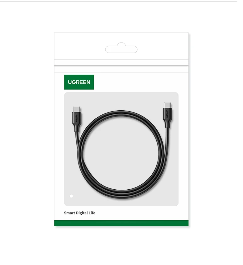 UGREEN 100W Type C to Type C USB Cable PVC Universal Compatibility - Tech Syndicate 