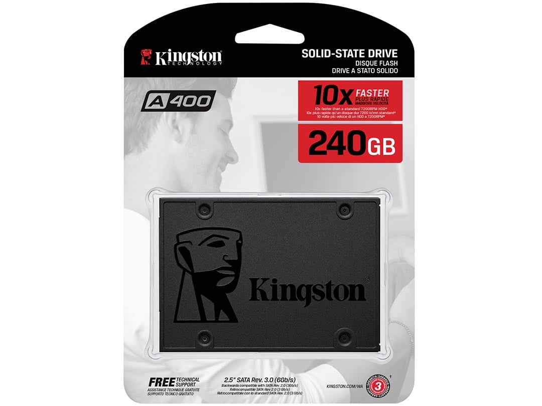 Kingston A400 Series 2.5" SATA3 SSD - 120GB to 960GB - Tech Syndicate 