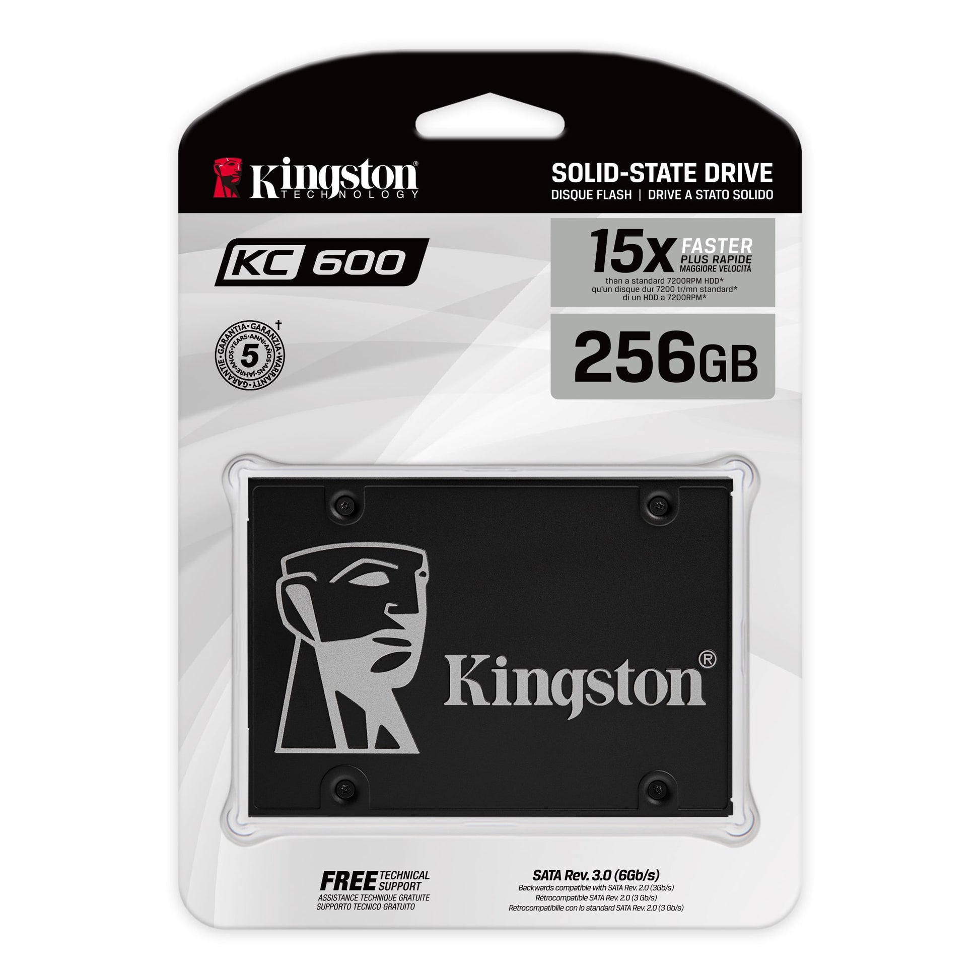 Kingston KC600 2.5" SSD with hardware-based self-encryption solution - 265GB to 1024GB - Tech Syndicate 