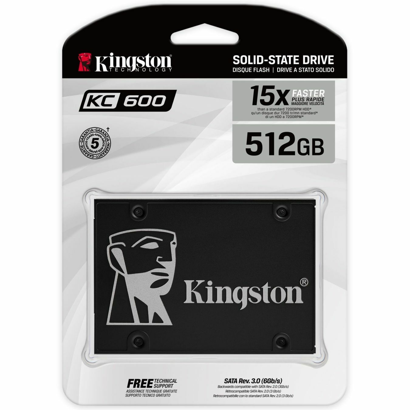 Kingston KC600 2.5" SSD with hardware-based self-encryption solution - 265GB to 1024GB - Tech Syndicate 