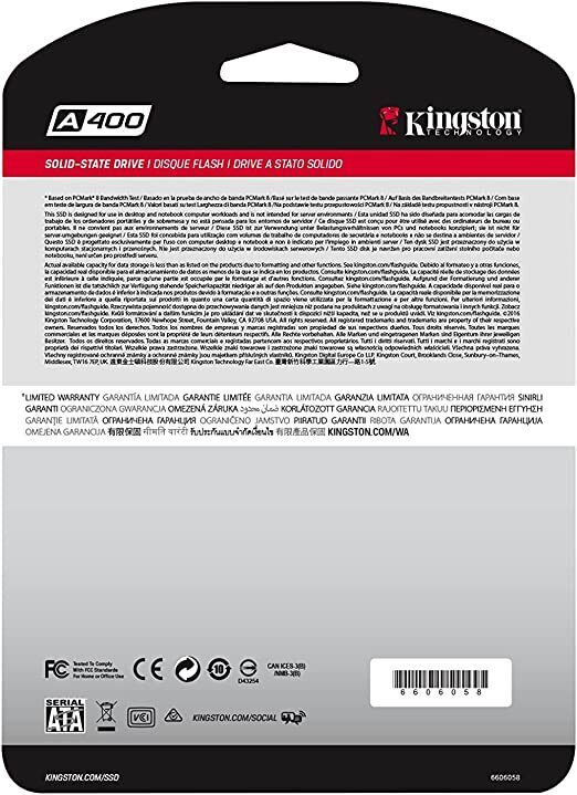 Kingston A400 Series 2.5" SATA3 SSD - 120GB to 960GB - Tech Syndicate 