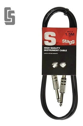 Stagg Instrument Jack to Jack Cable SGC15 1.5m - Tech Syndicate 