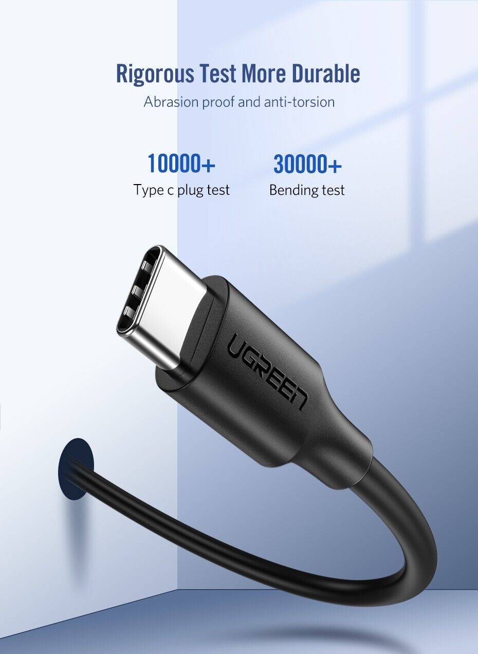 UGREEN PD60W Type C to Type C USB Cable 1M Samsung Xiaomi Apple compatibility - Tech Syndicate 