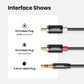 Ugreen 3.5mm to 2RCA HiFi Stereo Y Split Adapter - Tech Syndicate 